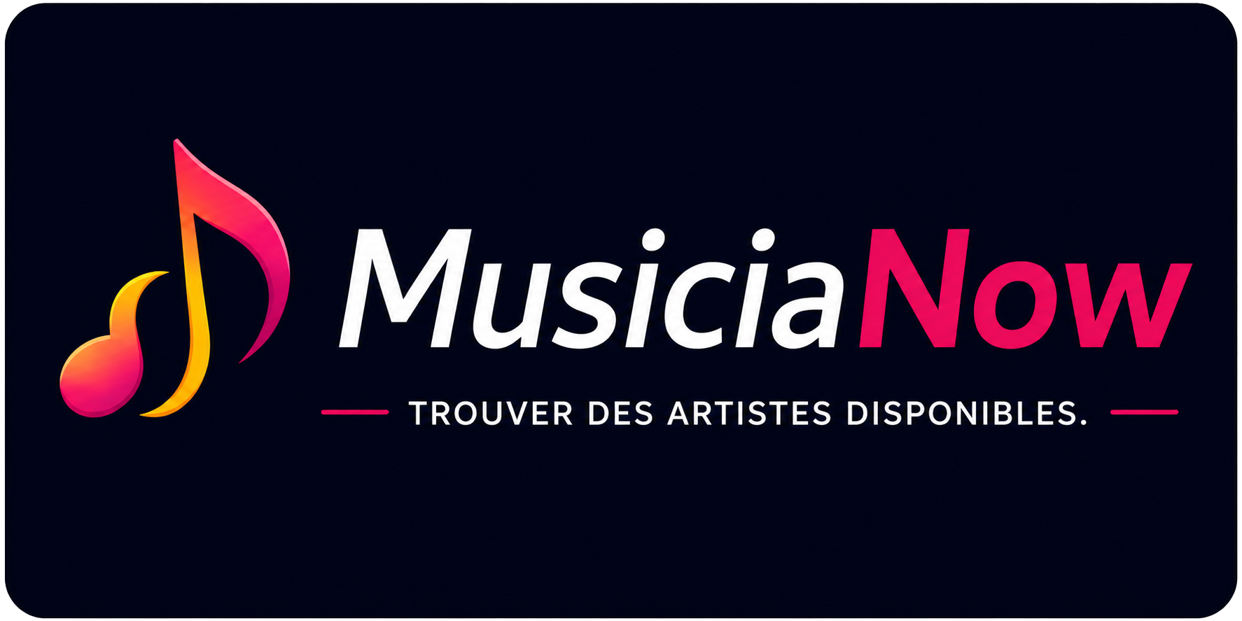 MusiciaNow — Trouver des artistes disponibles