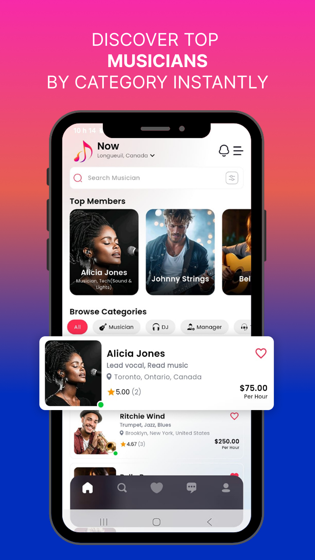 MusiciaNow App - Google Playstore